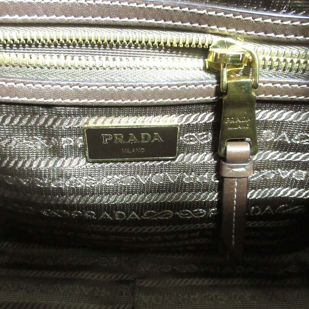 PRADA Cream Canvas Shoulder Bag - Picture 9 of 16